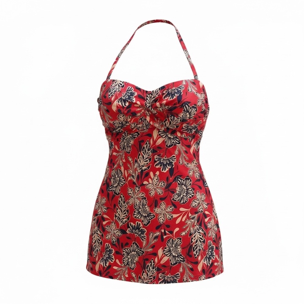 Garnet Hill Halter Swim Dress Size 8
